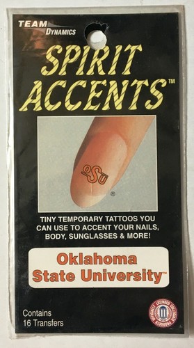 Tatuajes OU/OSU Oklahoma State University Cowboys/Oklahoma Sooners Team Spirit - Imagen 2 de 5