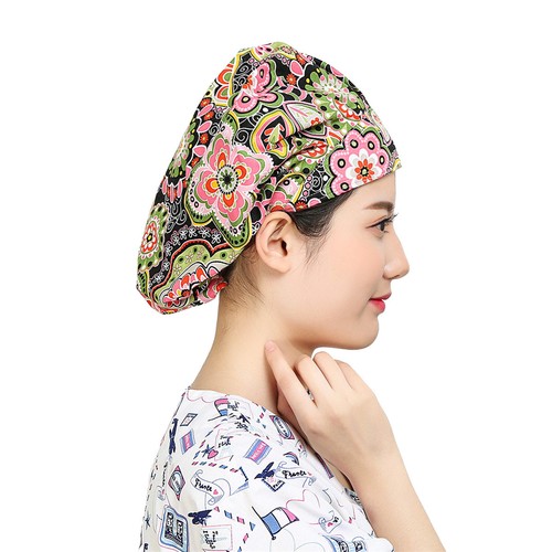Classic Patterns Printing Scrub Cap Bouffant Hat / Cap Doctor Nurse Head Wear  - Picture 87 of 444