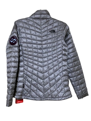 The North Face Womens Thermoball Trekker Jacket M Packable Quilted Gray Suffolk - Picture 8 of 23