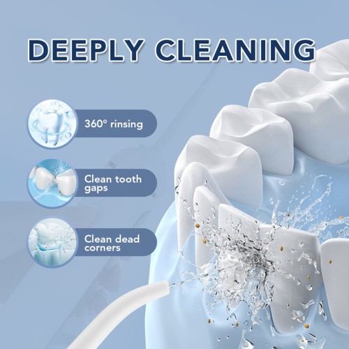 Cordless Water Flosser Dental Oral Irrigator Travel Teeth Cleaner Floss Pick - Picture 2 of 18