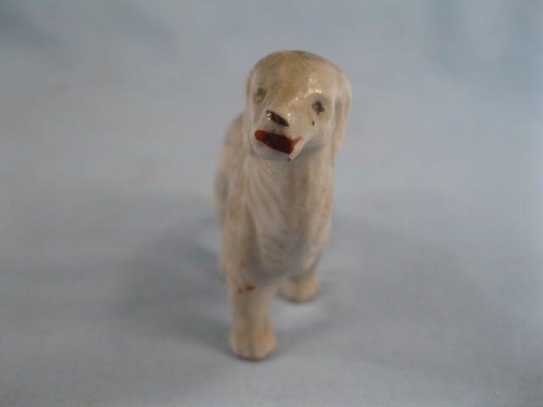 2 Vintage Dog Figurines Porcelain Made Japan 1950s Carved Wood Brown (O) - Picture 9 of 11