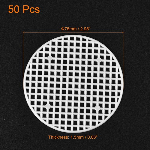 Flower Pot Hole Mesh Pad 3 Inch Bonsai Plant Bottom Round Plastic Soil Grid S... - Picture 2 of 5