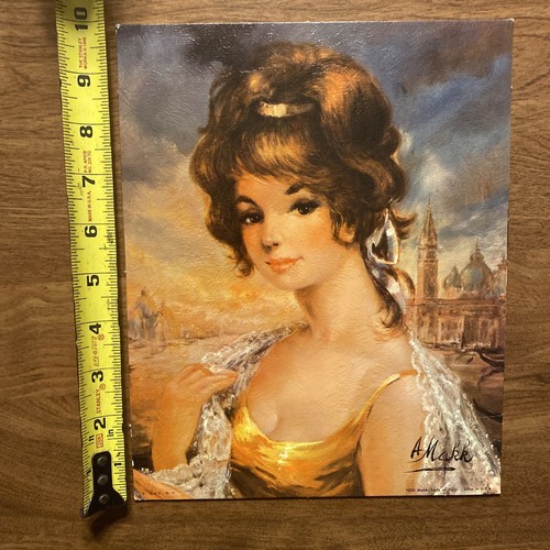 Litografía De Colección A. Makk Dama de Italia Hermosa Mujer Sexy Arte Sheffield C14 - Imagen 11 de 12