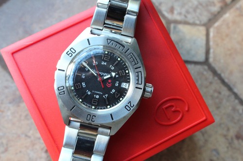 Orologio da polso Vostok komandirskie meccanico automatico 24 ore 650538 - Foto 11 di 13
