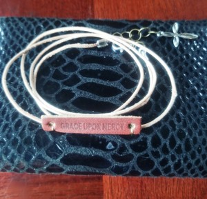 Womens-handmade-unique-tan-leather-bracelet-wrap-with-quote-034-Grace-Upon