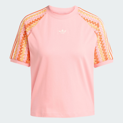 売れ筋商品|||アディダスオリジナルス Tシャツ レディース トップス CALI TEE - Print T-shirt - semi pink spark adidas WMNS Originals Summer Glow Cali Tee Semi Pink Spark