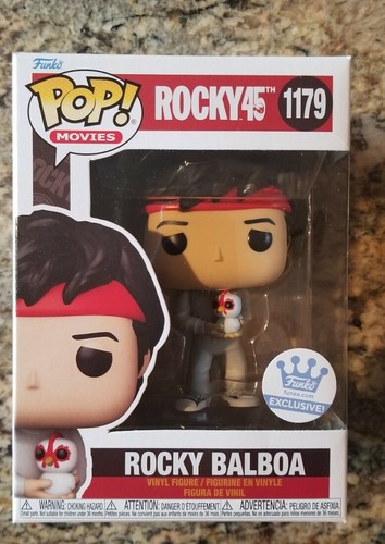 Funko POP! Movies Rocky 45th #1179  Rocky Balboa With Chicken - Picture 1 of 2