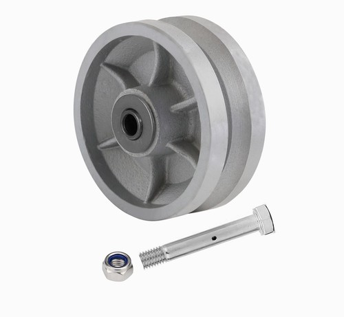 Globalcaster 4&6" V Groove Wheel Cast Iron Gate Wheel with Capacity 800&1000LB - Picture 10 of 50