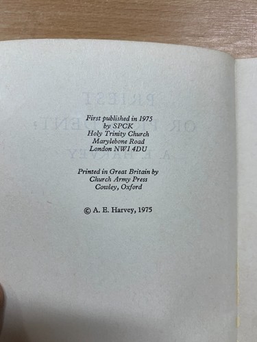 RARE 1975 PRIEST OR PRESIDENT? A E HARVEY RELIGIOUS SMALL PAPERBACK BOOK (LL) - Picture 6 of 14