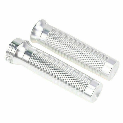 1" Motorcycle Chrome Handlebar Hand Grips For Harley Road King Softail Custom CL - Picture 5 of 9