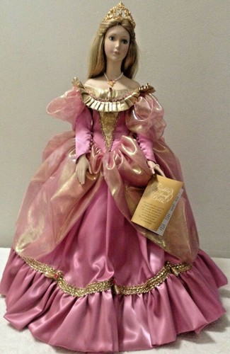  FRANKLIN MINT HEIRLOOM CINDERELLA PORCELAIN DOLL RARE  - Zdjęcie 1 z 11