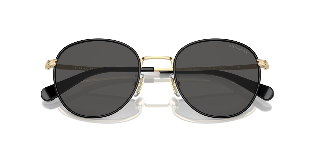 Coach] Sunglasses Hc7163 Cr631 Men'S Shiny Light Gold/Black