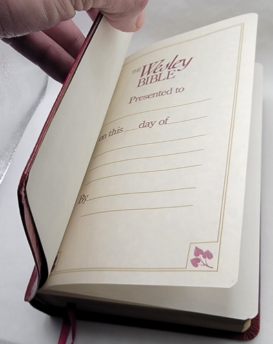 Rare Wesley Bible NKJV "A Personal Study Bible for Holy Living" Nelson Burgandy - Picture 8 of 20