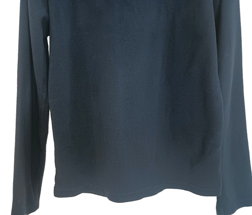 Spyder Mens Fleece Jacket Size Small Pullover Navy Blue Zip Pocket - Picture 16 of 16