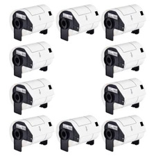 10Roll 4.07"x6.4" Large White Paper Shipping Labels DK-1247 for Brother QL-1050N