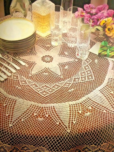 Magic Crochet # 40 Patterns Magazine February 1986 Doilies Bedspreads Beaded Egg - Picture 9 of 22