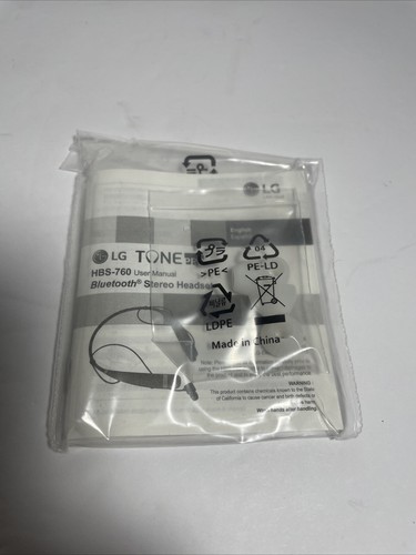 LG Tone Pro HBS-760 Premium Bluetooth Wireless Stereo Headset White - Picture 6 of 8