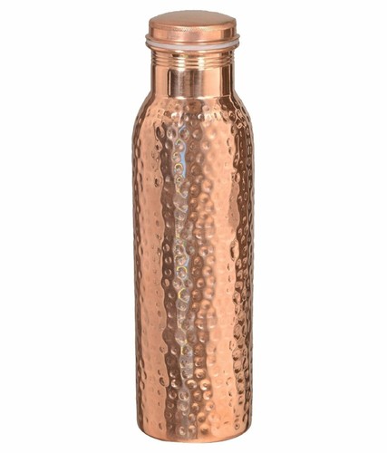 Copper Water Bottle 100% Pure Natural Ayurveda Health Benefits Pack of 2 pcs - Picture 2 of 8