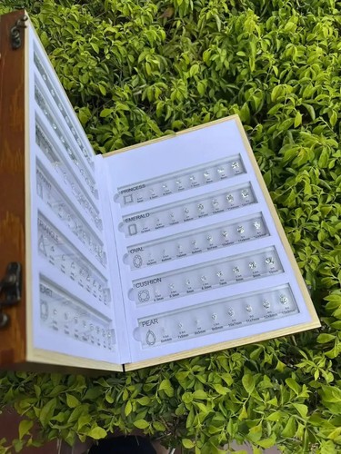 Juego de tabla de comparación personalizada tamaño anillo referencia todas las formas 5A circonita cúbica - Imagen 15 de 36