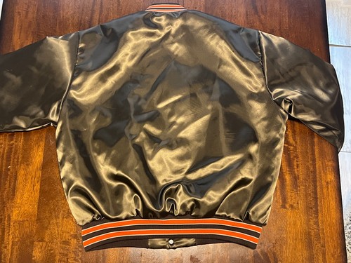 Vintage Swingster Brand NFL Cleveland Browns Satin Snap Jacket - Brown - Size XL - Picture 5 of 11