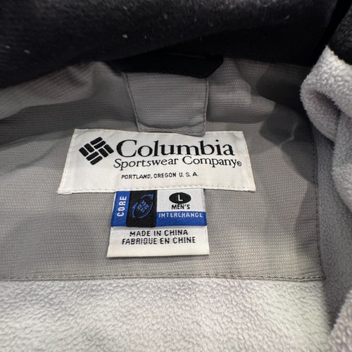 Vintage Columbia Jacket Large Blue Outlast Heavy Waterproof Zip Hooded 3 in 1 - Picture 6 of 12