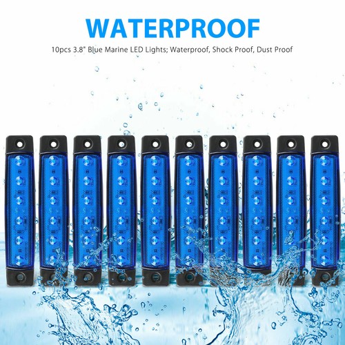 10 Pcs Marine Boat LED Deck Courtesy Lights Waterproof Stern Transom Light 12V - Bild 14 von 22