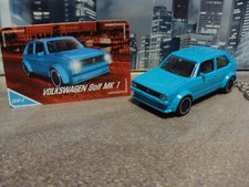 Golf GTI MK1 VW Volkswagen Schlüsselanhänger 50 Jahre Golf MK1 Majorette in Blau