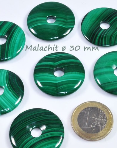 1 x Donut Disc Anhänger Edelstein Echtstein nach Wahl, mit / ohne Lederband - Bild 70 von 98
