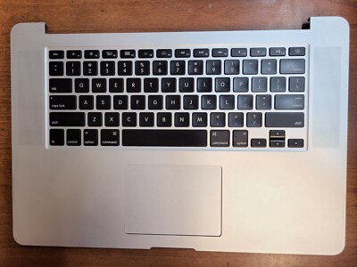 OEM! MACBOOK PRO A1398 MID 2012 15'' TOP CASE TRACKPAD KEYBOARD 661-6532 613-9739