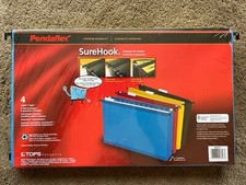 4 Pack Of TOPS #09313 Different Colored Legal Hanging File Pockets  NEW / SEALED