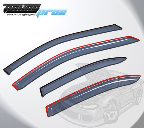 Outside-Mounted Light Grey JDM Visor 4pcs Mercedes-Benz C220 C230 C280 C36 94-00 - Picture 3 of 3