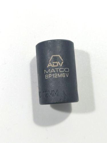 MATCO TOOLS "ADV" BP12M6V, 3/8" DRIVE, 12MM. IMPACT SOCKET, SHALLOW, 6 POINT. - Bild 2 von 9