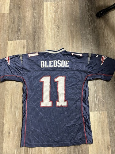 Nike Vintage Drew Bledsoe #11 New England Patriots Jersey Youth XL - Picture 2 of 2