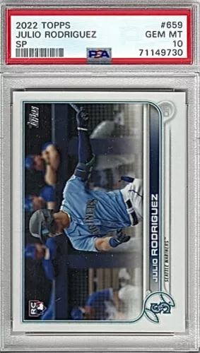 Julio Rodriguez 2022 Topps SP #659 PSA 10 GEM MINT