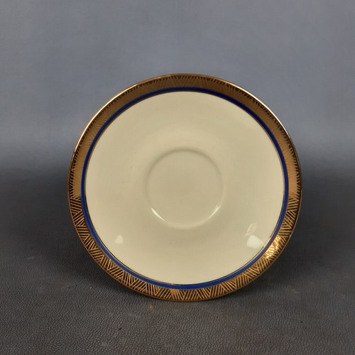 Teeservice Porzellan Bavaria weiß blau gold Münze Vintage 60er Jahre - Bild 17 von 23