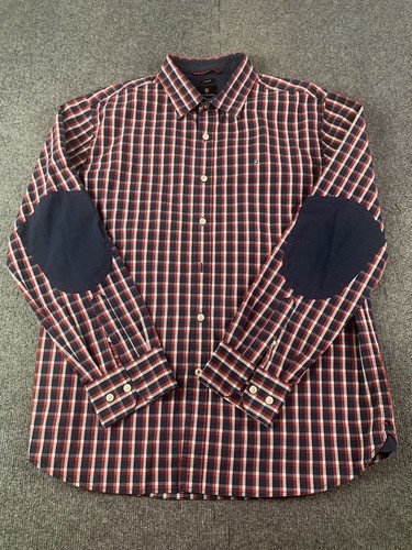 Victorinox Tailored Fit Mens Cotton Blend Long Sleeve Elbow Patch Shirt Size XL - Picture 2 of 11