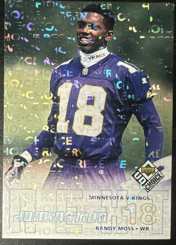 Randy Moss 1998 UD CHOICE Domination CHOICE RESERVE HOF Rookie Card #270 (6239) - Picture 1 of 3
