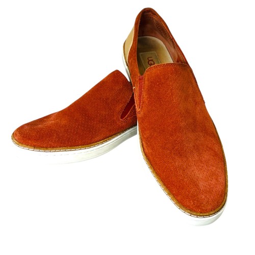 UGG Adley Burnt Orange Perforated Slip-On Loafers Women Sz 10 Shoes (SN1091749)