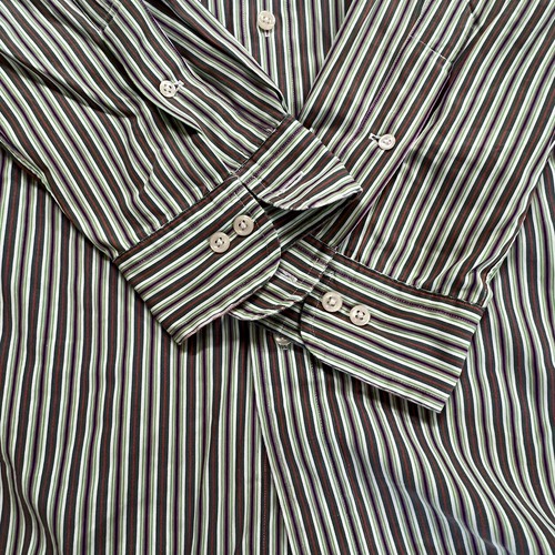 Camisa Ralph Lauren Para Hombres Multicolor Rayas Ajuste Personalizado Manga Larga Con Botones 16 - Imagen 2 de 7