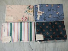 Lot Of 4 Waverly Fabrics Claridges,Summer Porch Stripe, Firestone Foulard And...