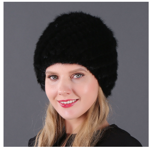 Russian Women Mink Fur cap Luxury knit mink fur hat winter Lady fur hat