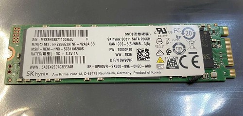 SK Hynix SC311 SATA 256GB M.2 SSD HFS256G39TNF-N2A0A 0W90VR Solid State Drive