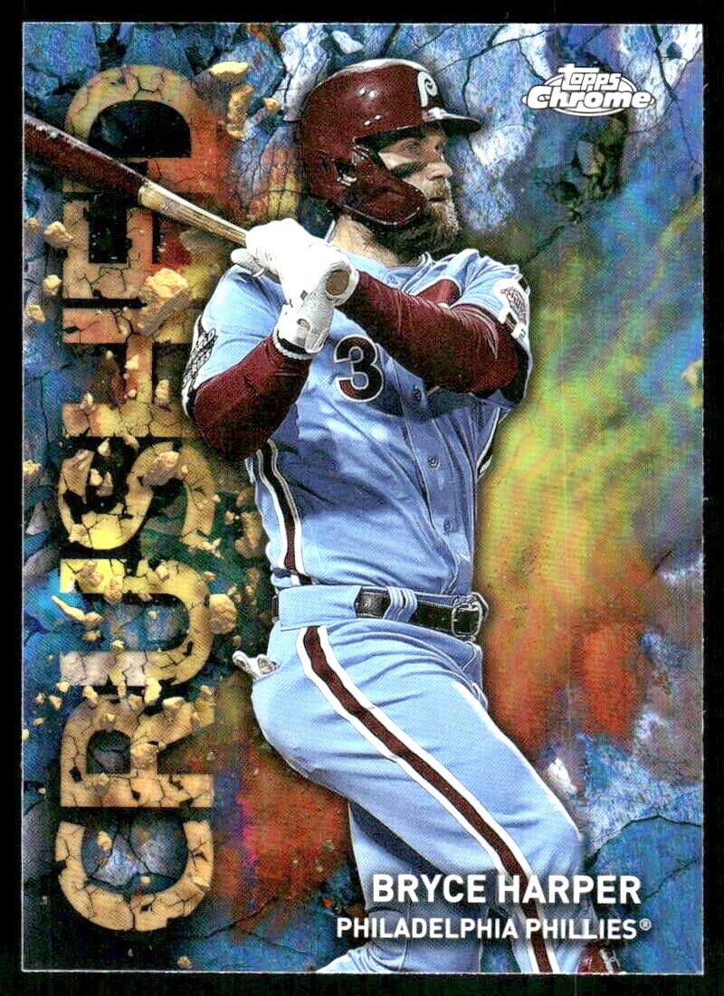 Bryce Harper 2023 Topps Chrome Update CRUSHED Case Hit SSP Phillies #C-3