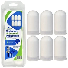 6 CARTUCCE UNIVERSALI di POLIFOSFATO, RICARICHE per DOSATORI PROPORZIONALI