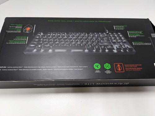 Razer BlackWidow Lite Wired Mechanical Gaming Keyboard Orange Switches *PREOWNED - Picture 8 of 8