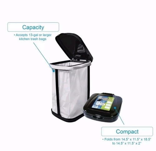Thetford StorMate Portable Collapse Trash Garbage Bag Holder RV Boat Camp 13 Gal - Picture 3 of 4