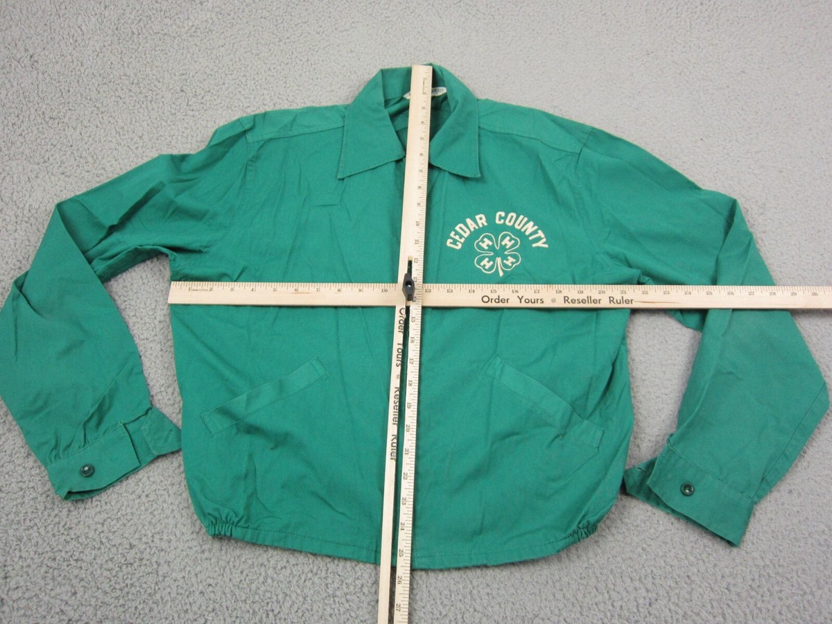 OFFICIAL 4-H JACKET 60s VINTAGE ドリズラー 希少 True Vintage 4-H Jacket Mens Large 40-42 Green 50s 60s