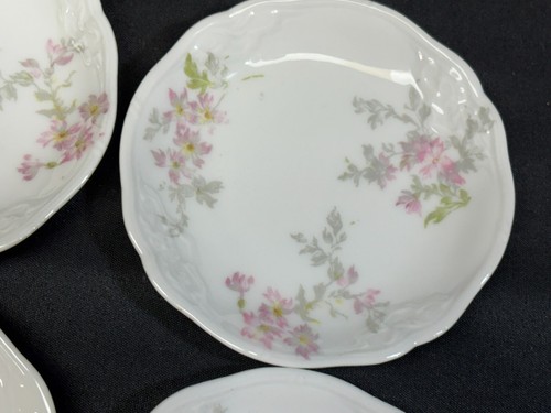 Set of 8 ~ Charles Ahrenfeldt "PINK ROSE" Limoges ~ Butter Pat Plates ~ 3 1/2" - 第 2/6 張圖片