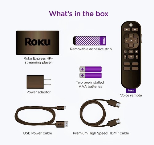 Roku Express 4K+ Bundle mit Seamless WLAN, Premium... - Bild 2 von 3