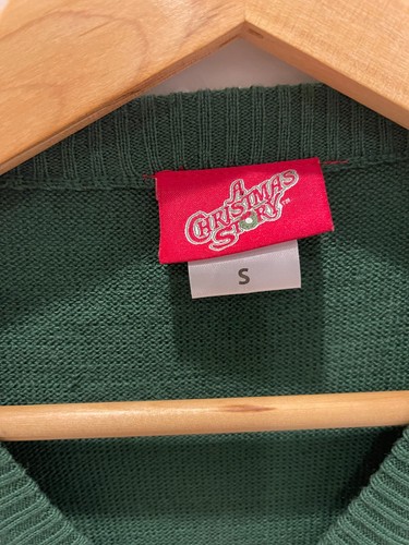 A Christmas Story Movie Leg Lamp Novelty Sweater Green Leg lamp design SZ S - Picture 3 of 3